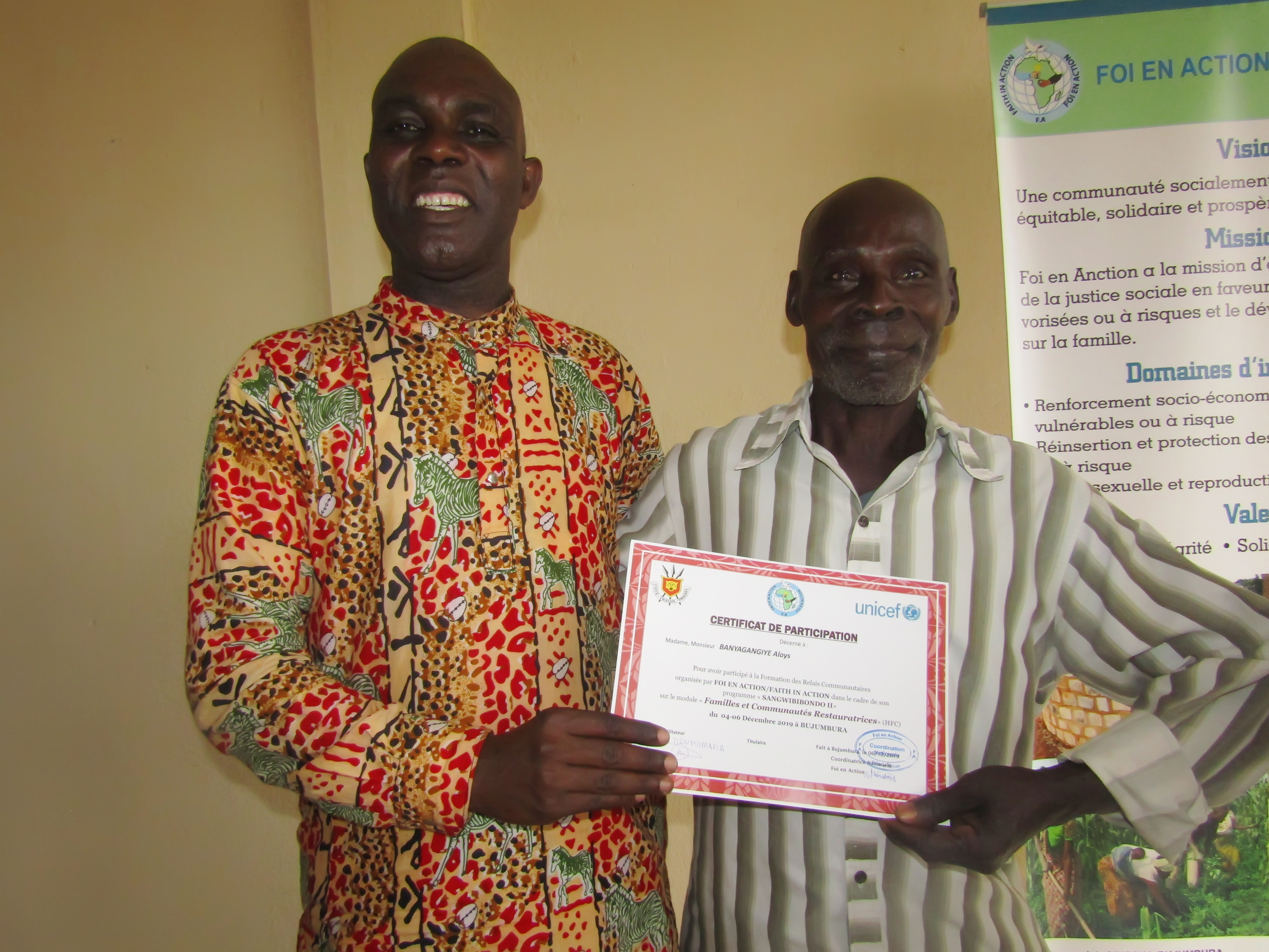 Formation des relais communautaires sur les bonnes pratiques parentales